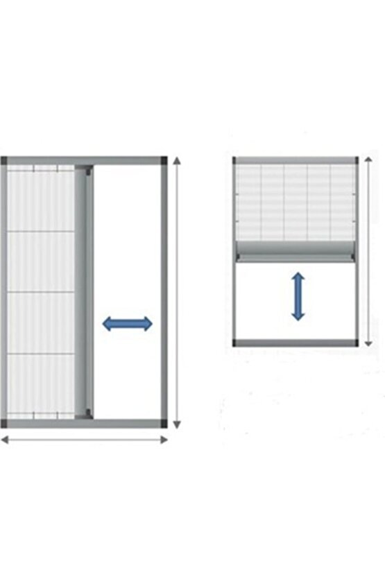 Pileli Sineklik Kapı Ve Pencere Sineklik Plise Sineklik (80-200)