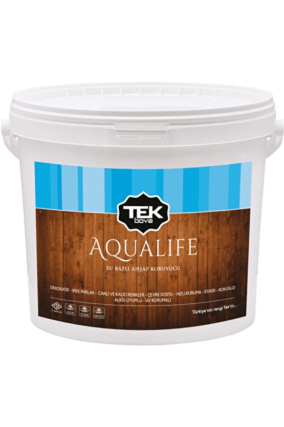 Aqualıfe Su Bazlı Ahşap Koruyucu 2,5lt Kestane