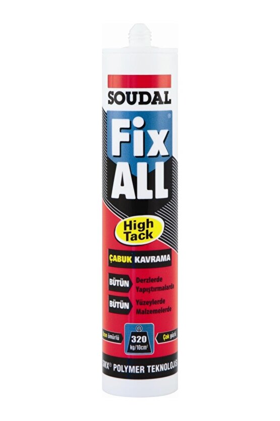 Fix All High Tack Korniş Yapıştırıcı Montaj Silikonu Beyaz