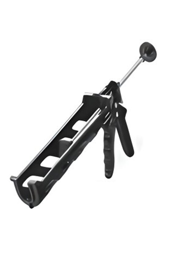 Yuvarlak Kalın Plastik Silikon Tabancası Siyah