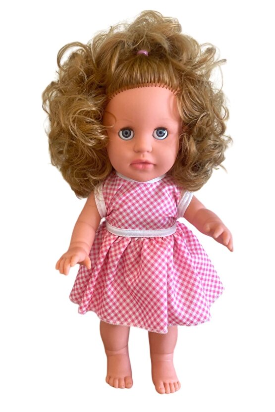 Sakura Kutulu Türkçe Konuşan Kahverengi Saçlı Et Bebek Oyuncak (35 CM)