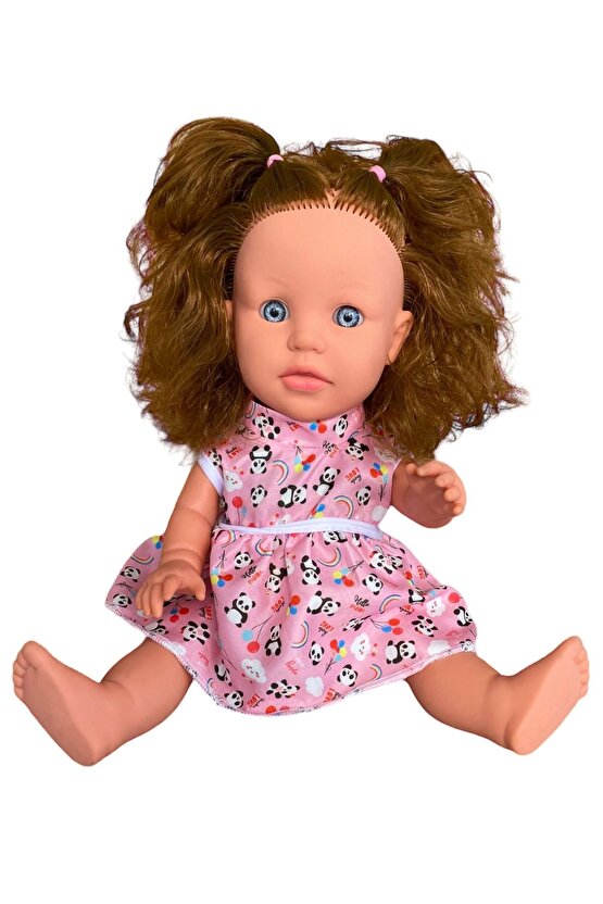 Sakura Türkçe Konuşan Kahverengi Saçlı Et Bebek Oyuncak (35 CM)