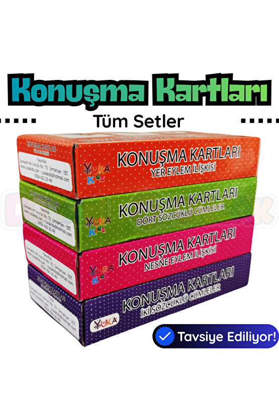 Orijinal Konuşma Kartları - Tüm Setler - Çocuklar için Konuşma Etkinliği Kartları