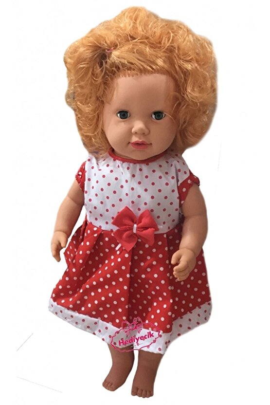 Gamze Türkçe Konuşan (Gövde Hariç) Kız Et Bebek 60 Cm Karışık Elbise