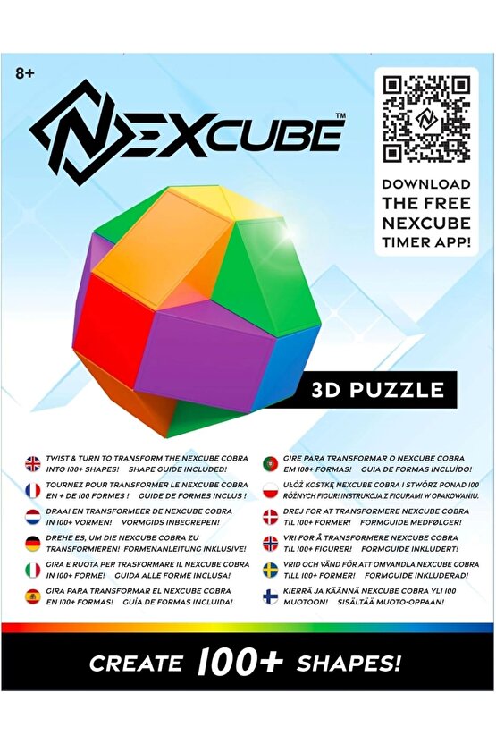 Orijinal NexCube Kobra Küp - Nexcube Speed Cube - NexCube 3D Puzzle Küpü - Zeka Küpü - Rubik Küp