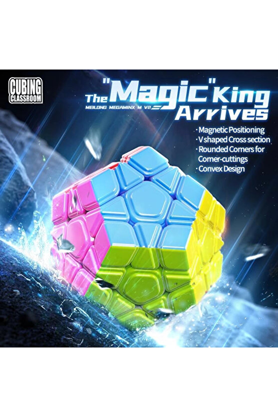 Orijinal MoYu Meilong Megaminx Manyetik Küp - Moyu Speed Cube - Moyu Megaminx Zeka Küpü - Zeka Küpü