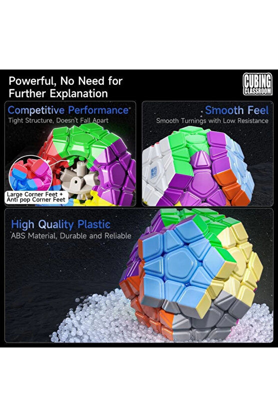 Orijinal MoYu Meilong Megaminx Manyetik Küp - Moyu Speed Cube - Moyu Megaminx Zeka Küpü - Zeka Küpü
