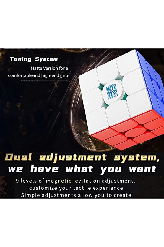 Orijinal MoYu 3x3 RS3M Manyetik Çift Modülasyon Küp - Moyu Speed Cube - Moyu RS3M 3x3 Zeka Küpü - Ze