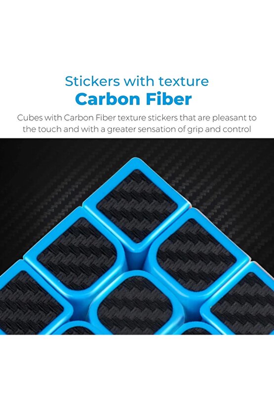 Orijinal MoYu Fiber Karbon 3x3 Küp - Moyu Speed Cube - Moyu Fiber Karbon 3x3 Zeka Küpü - Zeka Küpü -