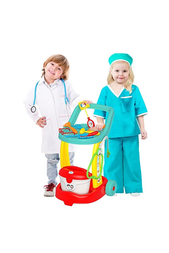 Candy & Ken Doktor Servis Arabası - Doktor Setleri - Doktor Oyuncak Seti