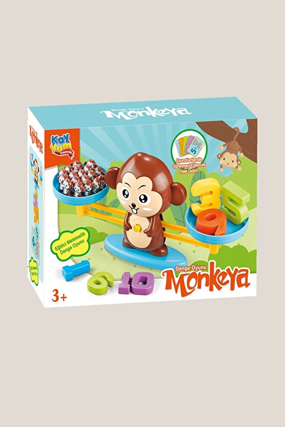 Eğitici Maymun Denge Oyunu - İşlem Kartlı Matematik Öğretici Oyun Seti - Eğitici Matematik Oyunu - A