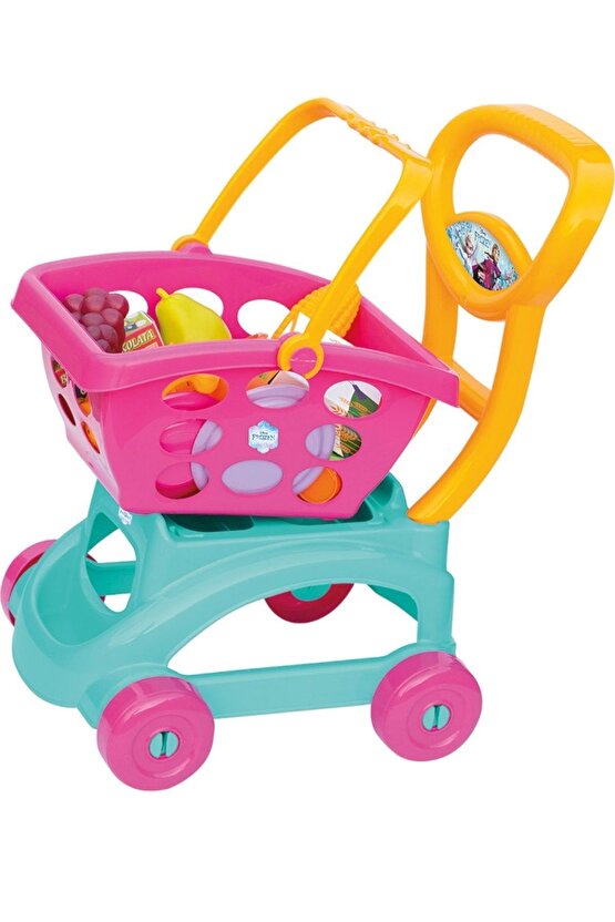 Dede Frozen Sepetli Oyuncak Market Arabası 24 Parça Aksesuarlı