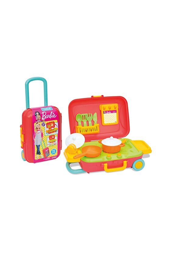 03478 Barbie Mutfak Set Bavulum -dede