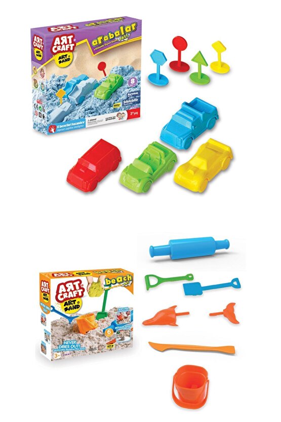 Art Sand Oyun Kumu Mega Seti - 9 Paket - Kinetik Kum Seti - Kum Seti - Kurumayan Kinetik Kum - Kum
