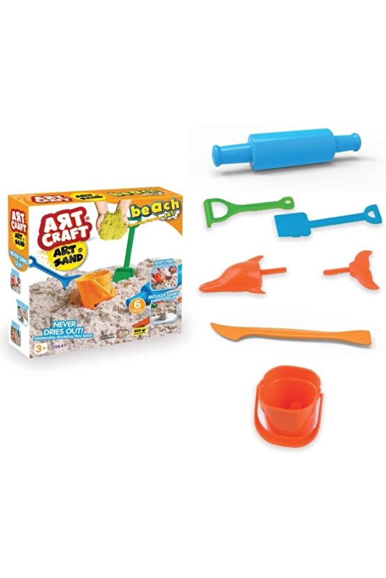 Artsand Plaj Kum Seti (500 Gr.) - Art Craft Kinetik Kum Seti - Oyun Kumu - Art Sand Kumu - Kum Seti