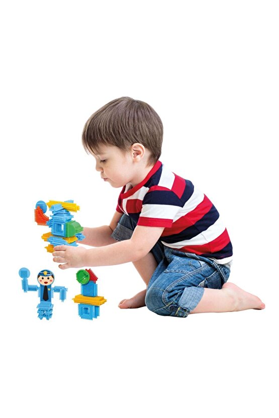 Kaktüs Blok Polis 55 Parça- Oyuncak Oyuncaklar - Oyuncakları - Blok Setleri - Kaktüs Oyuncak