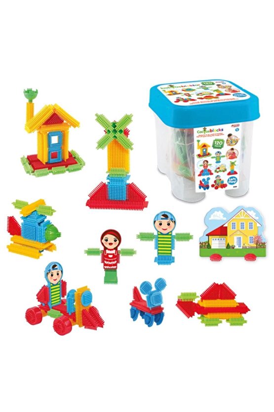 Kaktüs Blok Kova (120 Parça) - Oyuncak Oyuncaklar - Oyuncakları - Blok Setleri - Kaktüs Oyuncak