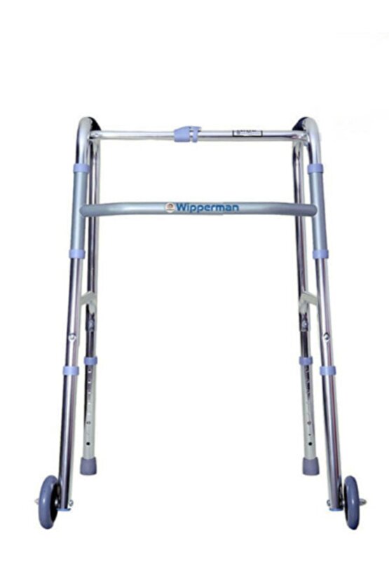 KAYMAYI ÖNLEYİCİ SİLİKON LASTİKLERİ OLAN İKİ TEKERLEKLİ WALKER YÜRÜTEÇ