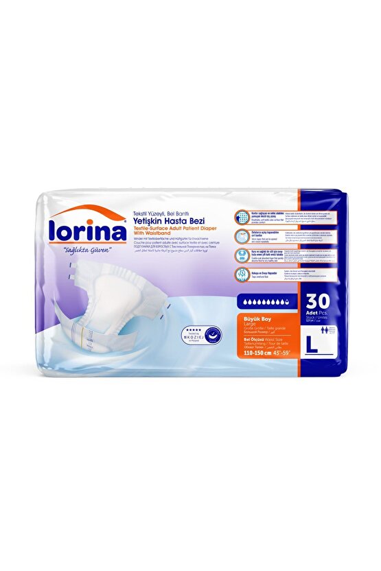 Belbantlı Bez 1 Paket 30 Adet L