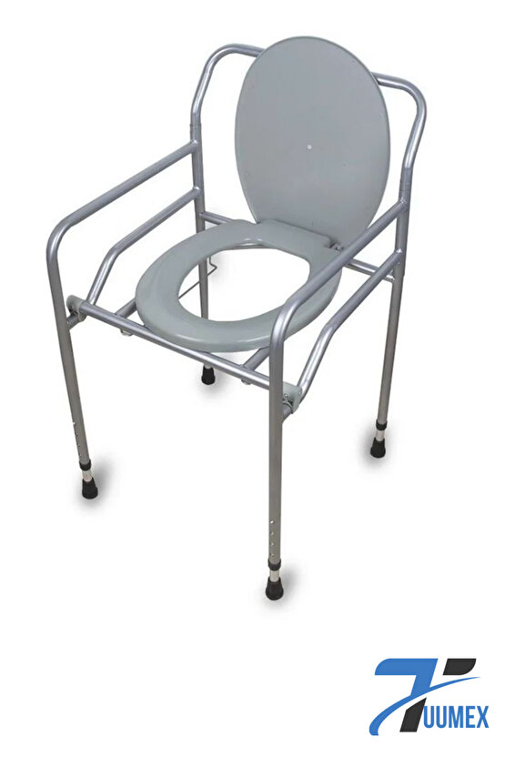 Seyyar Katlanabilir Hasta Yaşlı Tuvalet Sandalyesi Klozetli Wc Li Oturak