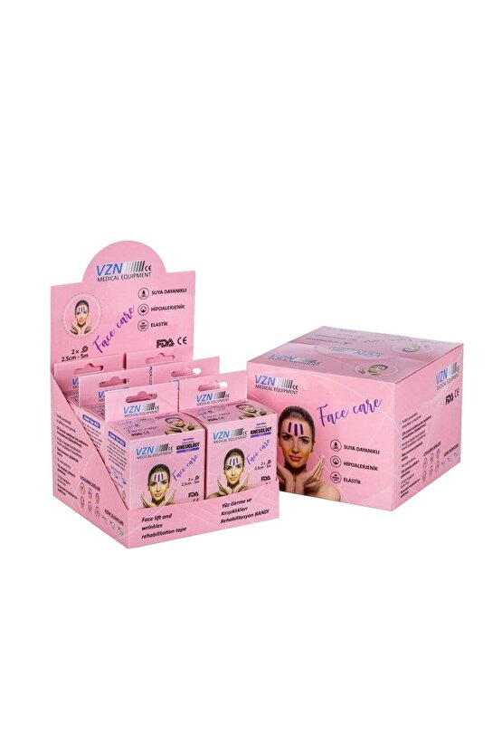 Ten Rengi Yüz Yoga Bandı 2 Adet 2,5cmx5mt Kinesyo Sporcu Ağrı Kinezyo Bandı