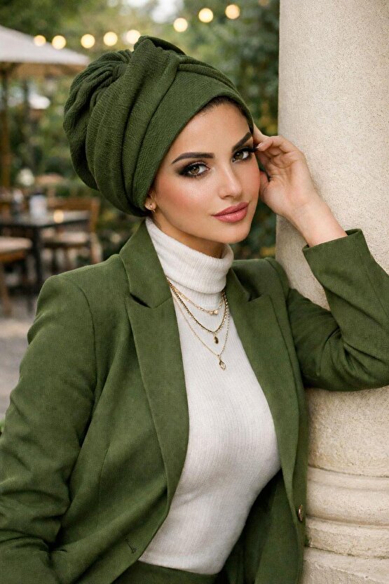 Haki Burgu Bantlı Bone