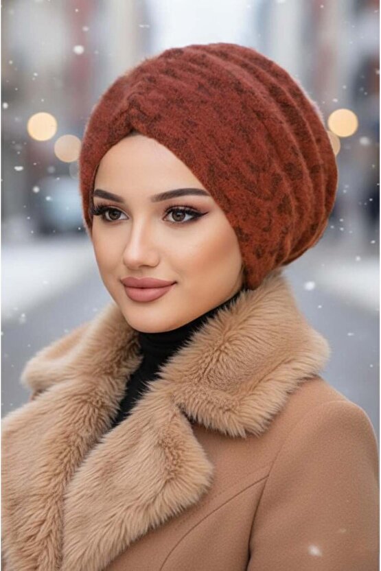 Taba Yumoş Kışlık Büzgülü Bone