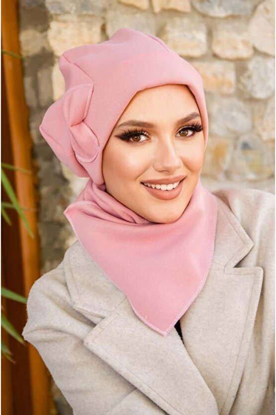 Pudra Fiyonklu Tesettür Bere Ve Etol Takım