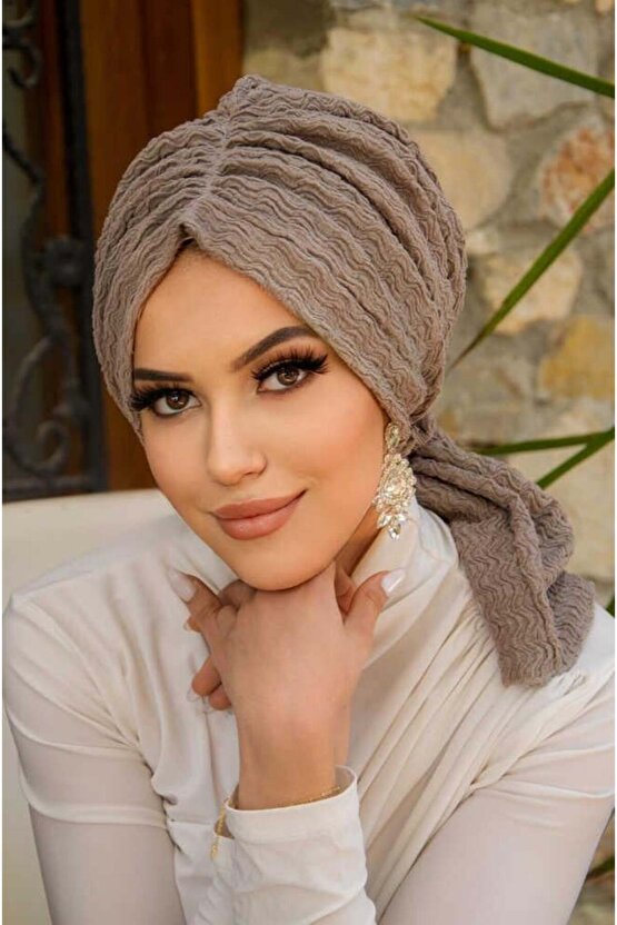 Taş Rengi Tokalı Bone