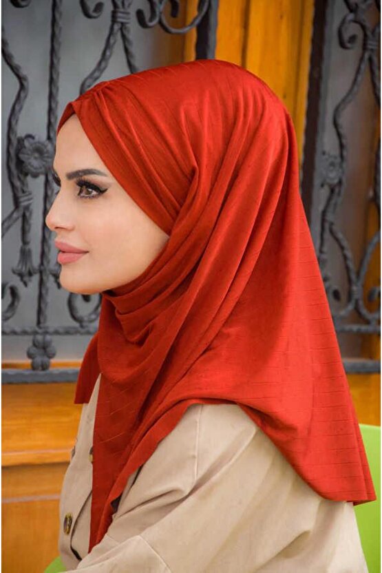 Taba Büzgülü Hazır Şal Eşarp