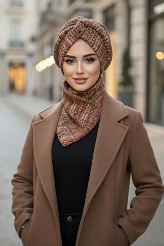 Taba Triko Kışlık Burgu Bone Ve Etol Takım