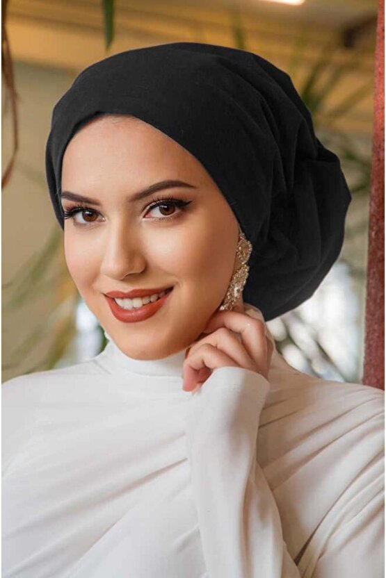 Siyah Çağla Hazır Türban