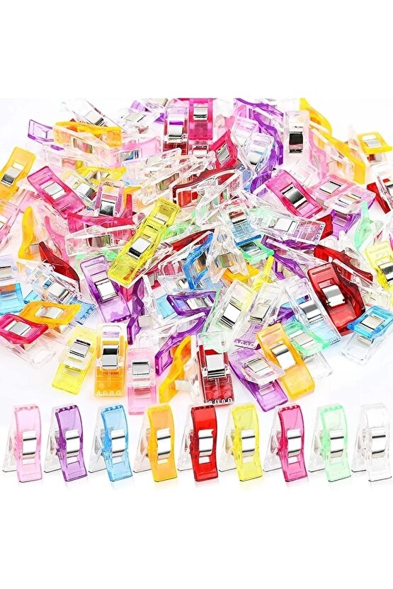 Plastik Kullanışlı Sağlam Mini Kumaş Kağıt Mandalı 100 Adetlik Fiyattır.