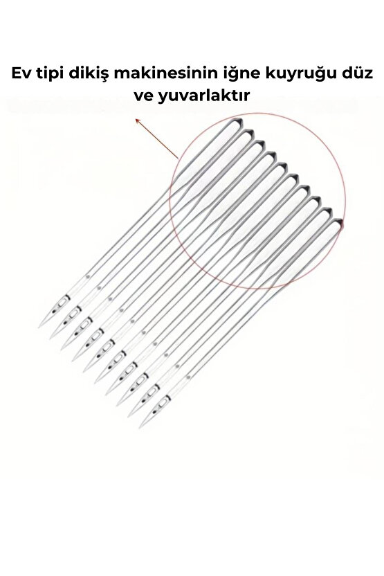 Singer Zetina Bernina Janome Uyumlu 11-14-16 Ev Tipi Dikiş Makine Iğnesi Toplam 30 Adet