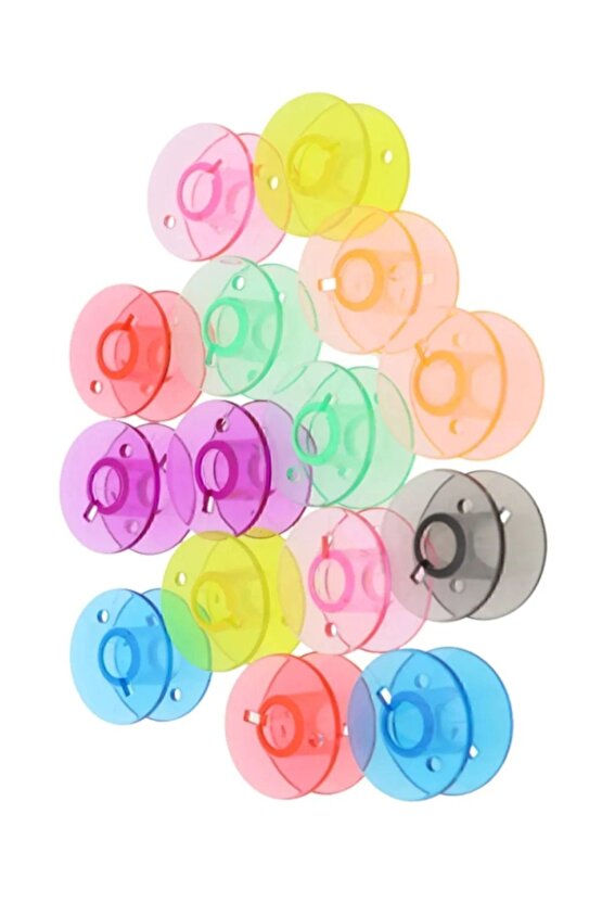 Ev Tipi Aile Dikiş Makinası 50 Adet Renkli Plastik Masura