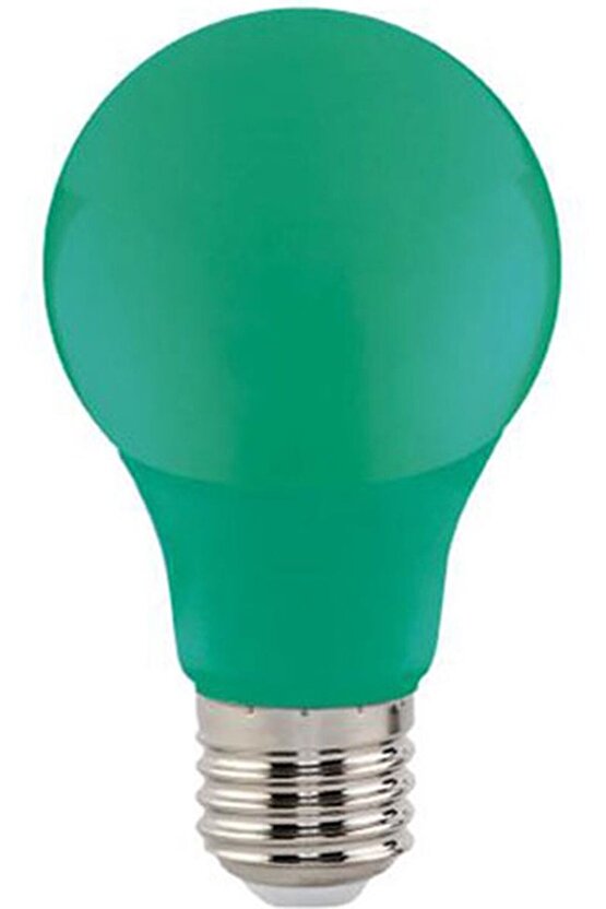 1 Adet 10 Watt Yeşil Işık E27 Duy Led Ampul, Sarı Işık 10 Watt Tasarruflu LED Ampul, 10 Watt