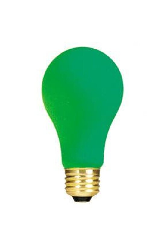 1 Adet 10 Watt Yeşil Işık E27 Duy Led Ampul, Sarı Işık 10 Watt Tasarruflu LED Ampul, 10 Watt