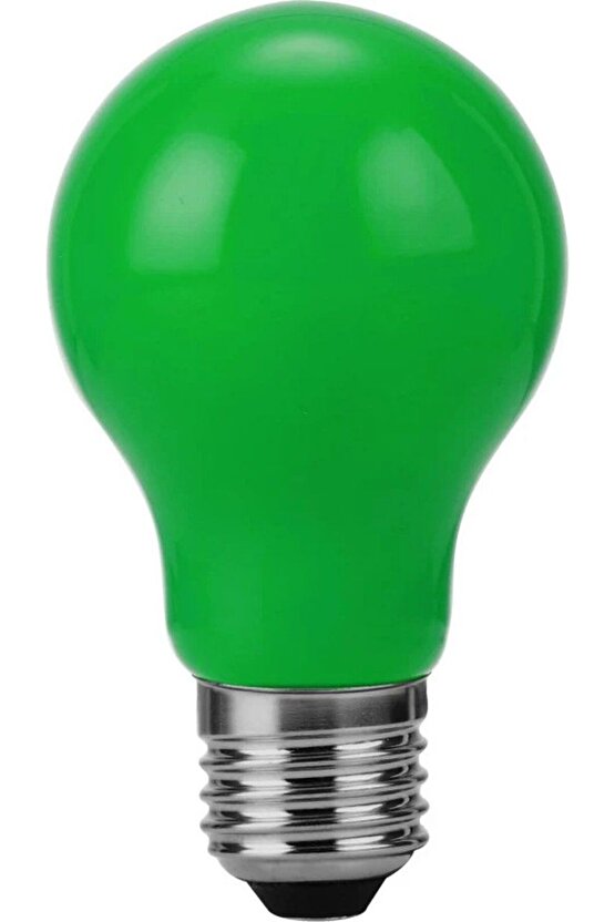 1 Adet 10 Watt Yeşil Işık E27 Duy Led Ampul, Sarı Işık 10 Watt Tasarruflu LED Ampul, 10 Watt