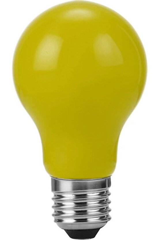 1 Adet 10 Watt Sarı Işık E27 Duy Led Ampul, Sarı Işık 10 Watt Tasarruflu LED Ampul, 10 Watt