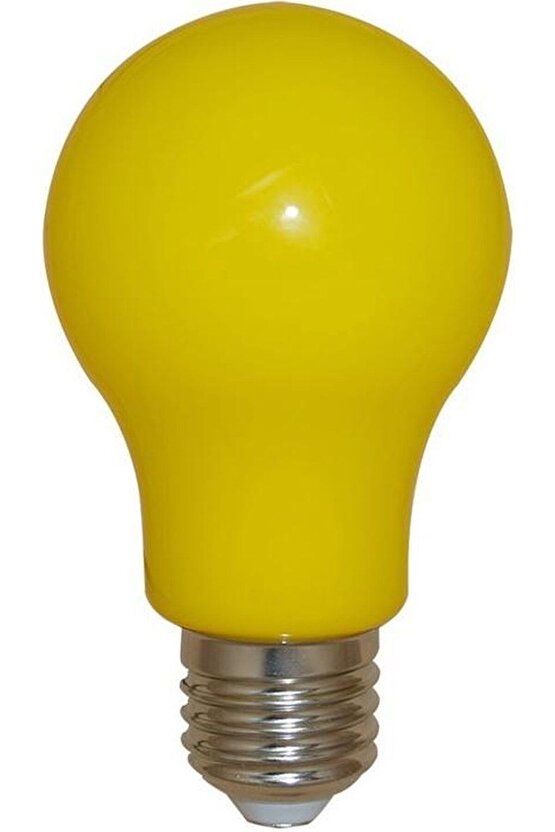 1 Adet 10 Watt Sarı Işık E27 Duy Led Ampul, Sarı Işık 10 Watt Tasarruflu LED Ampul, 10 Watt