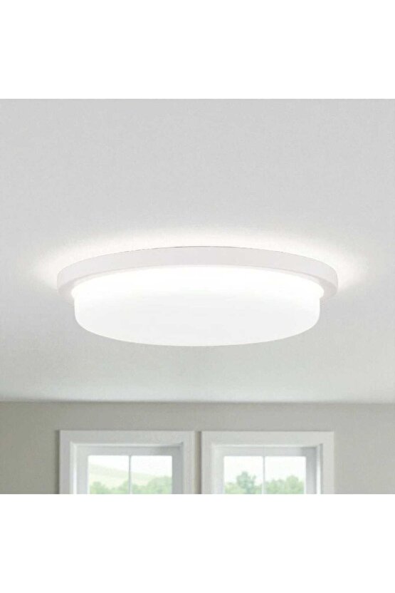 36 Watt Beyaz Işık Ledli İç ve Dış Mekan 3200 Lümen Plastik Tavan ve Duvar Armatürü, Led Tavan Aplik