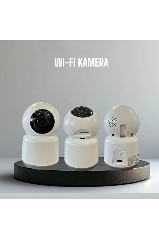 360 Derece Dönebilen Full HD - 1080P Wi - Fi Akıllı IP Kamera Bebek Odası, Salon, Güvenlik Kamerası