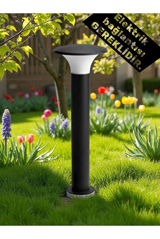 80 Cm, E27 Duy, Elektrikle Çalışır Dış Mekan Aplik, Plastik Bahçe, Duvar, Yol Armatürü, Ampul Hariç