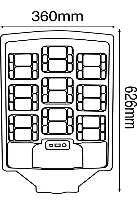 900 Watt Çok Kaliteli, Kumandalı, Güneş Enerjili, Fotoselli, Sensörlü, 3 Modlu Solar Bahçe Armatürü