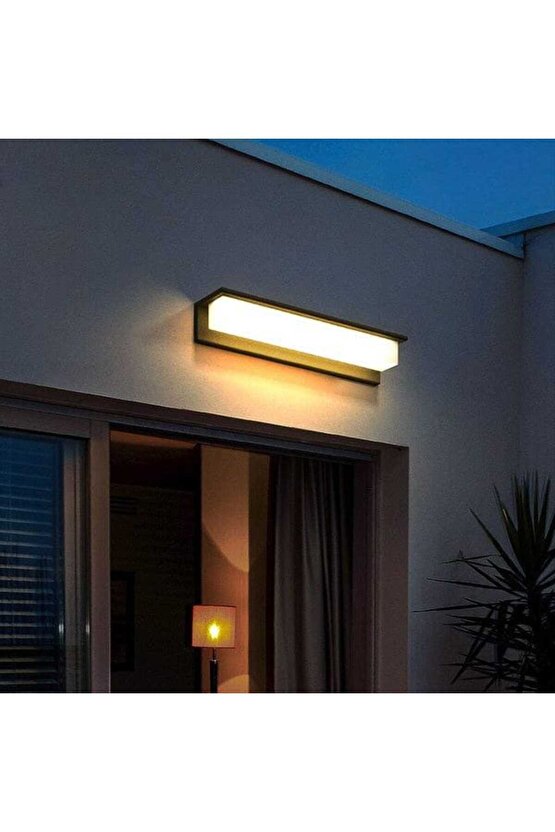Elektrikle Çalışır, 24 Watt 3000 Kelvin İç ve Dış Mekan, Kapı Girişi, Çok Şık Bahçe Duvar Led Aplik