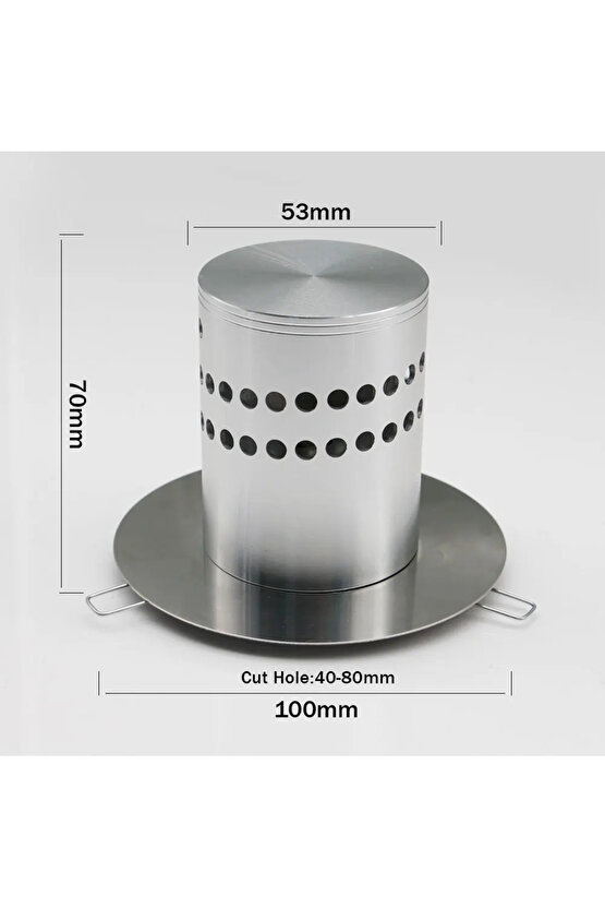 1 Adet Elektrikle Çalışır, 3 Watt Yaylı Tavan Ve Duvar Aplik, 3000 Kelvin Sarı Işık Metal Led Aplik