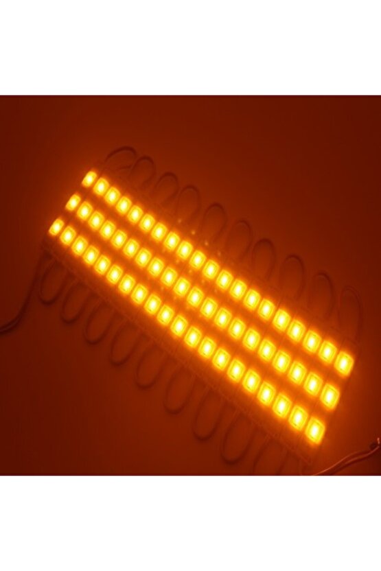 20 Adet 5 Watt AMBER Işık IP65 Modül Led, 10 Adet Magnetli, Çok Kaliteli AMBER Işık Modül Led