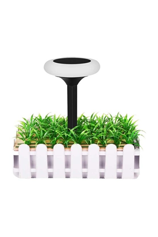 1 Adet Güneş Enerjili, Çok Kaliteli, 5 Watt Beyaz Işık Solar Led Çim, Çiçek, Bahçe, Ağaç Armatürü