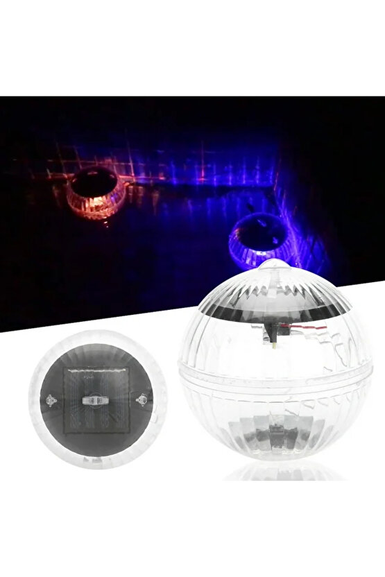 1 Adet Güneş Enerjisi İle Çalışır 4 Watt Solar RGB Havuz ve Çim Armatür, 4 Watt Solar RGB Top Aplik