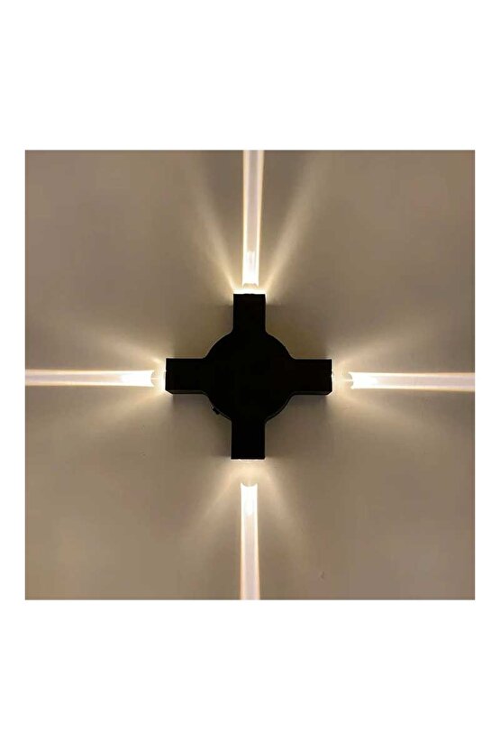 Elektrikle Çalışır, 4 Watt, Modern Tasarım İç ve Dış Mekan Duvar Apliği, 3200 Kelvin, 220V Led Aplik